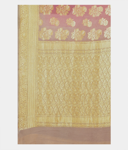 Mauve Pink Georgette Silk Saree T2044584