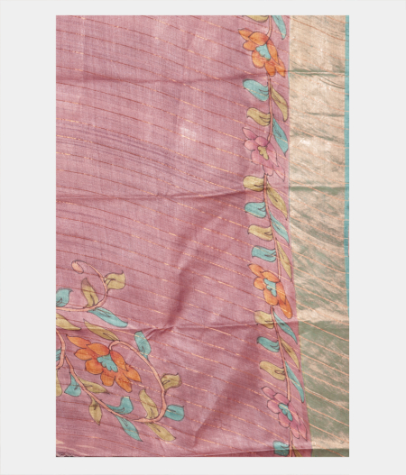 Lavender Tussar Printed Saree T2198783