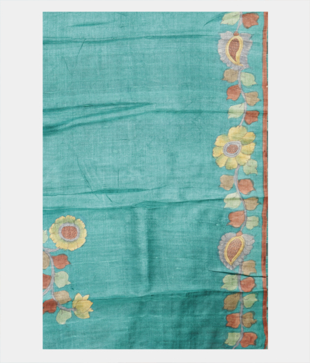 Dusty Pink Tussar Printed Saree T2197573