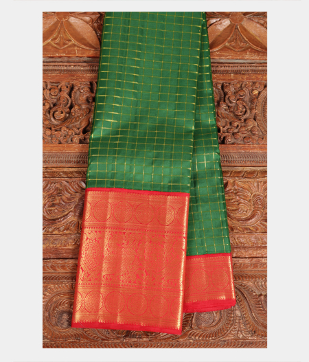 Green Handwoven Kanjivaram Silk Saree T219141-image