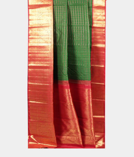 Green Handwoven Kanjivaram Silk Saree T2191412