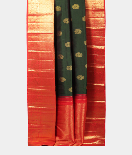 Green Handwoven Kanjivaram Silk Saree T2179762