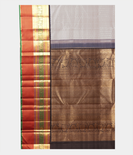 Grey Handwoven Kanjivaram Silk Saree T2179664
