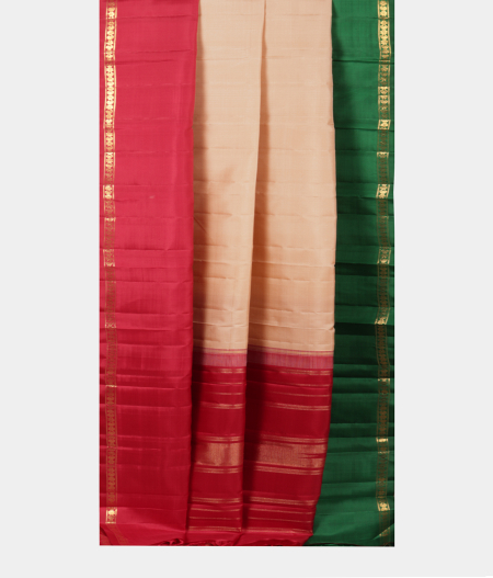 Beige Handwoven Kanjivaram Silk Saree T2182202