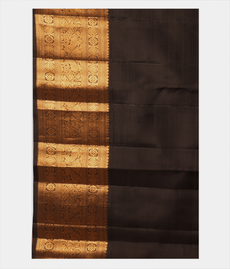 Orange and Maroon Handwoven Kanjivaram Silk Saree T2108803