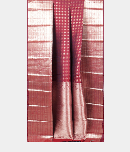 Maroon Handwoven Kanjivaram Silk Saree T2212892