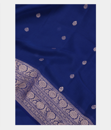 Blue Georgette Silk Saree T222431-image