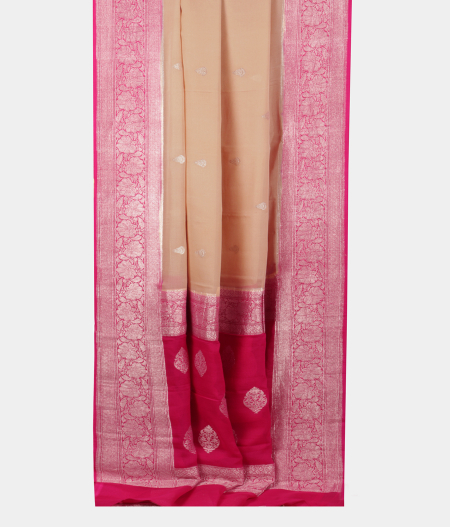 Beige Georgette Silk Saree T2224502