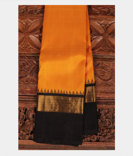 Yellow Handwoven Kanjivaram Silk Saree T218167-image
