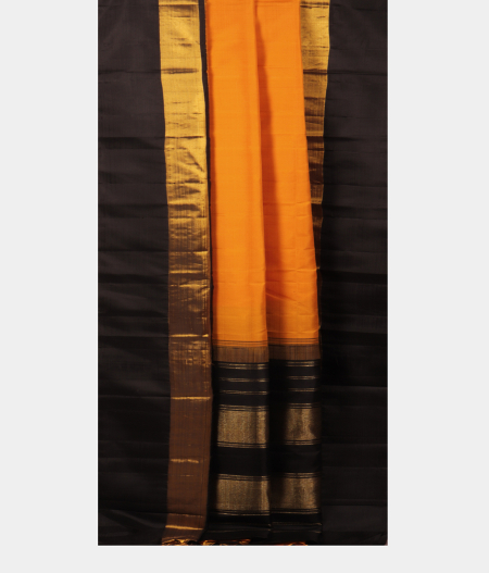 Yellow Handwoven Kanjivaram Silk Saree T2181672