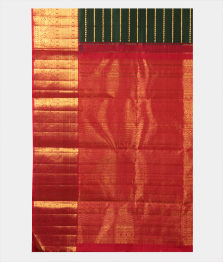 Green Handwoven Kanjivaram Silk Saree T2220014