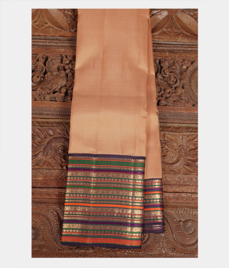 Beige Handwoven Kanjivaram Silk Saree T217049-image