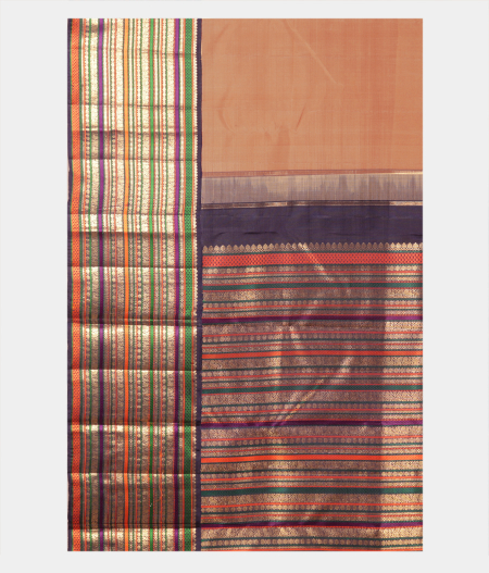 Beige Handwoven Kanjivaram Silk Saree T2170494