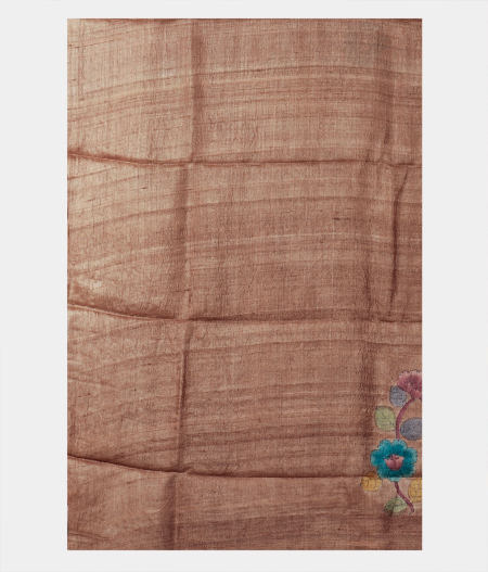 Beige Tussar Printed Saree T1874423