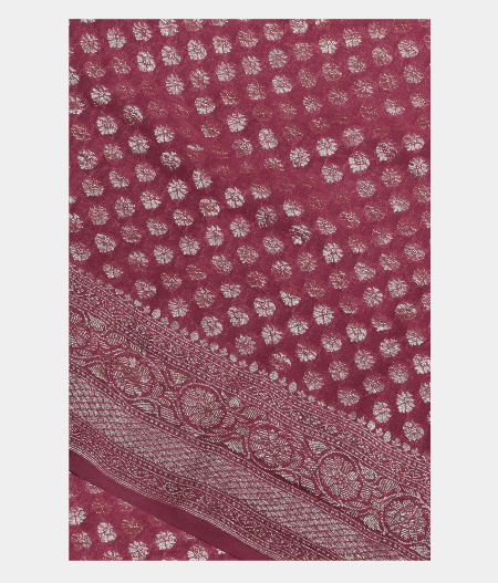 Lavender Georgette Silk Saree T222043-image