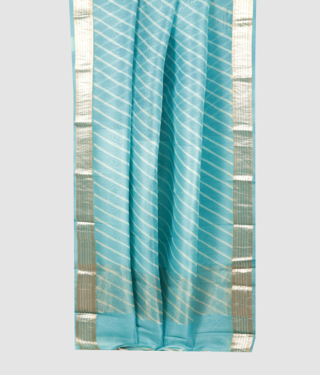 Blue Kora Organza Printed Saree T1741862