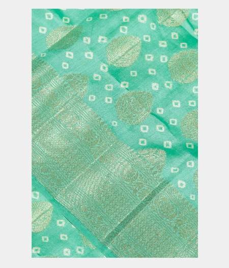 Green Chaniya Silk Saree T219972-image