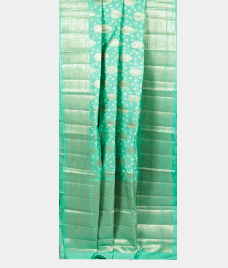 Green Chaniya Silk Saree T2199722