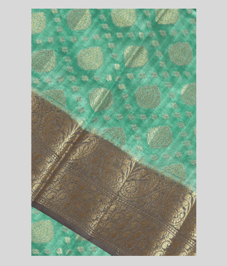 Tiffany Blue Chaniya Silk Saree T211018-image