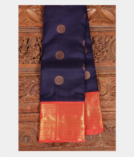 Blue Handwoven Kanjivaram Silk Saree T212719-image