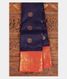 Blue Handwoven Kanjivaram Silk Saree T2127191