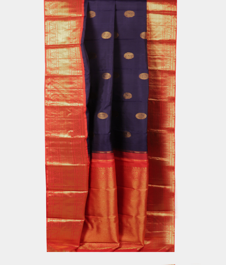 Blue Handwoven Kanjivaram Silk Saree T2127192