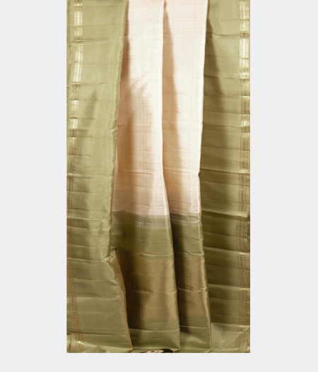 Off - White Handwoven Kanjivaram Silk Saree T2199582