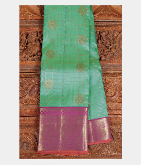 Green Handwoven Kanjivaram Silk Saree T217960-image