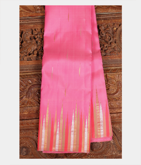 Pink Handwoven Kanjivaram Silk Saree T219353-image