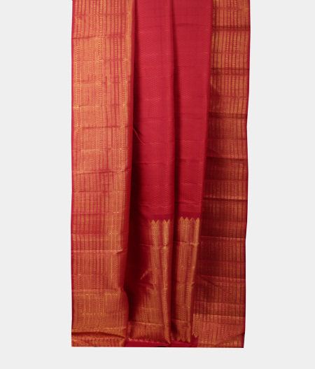 Red Handwoven Kanjivaram Silk Saree T2181362
