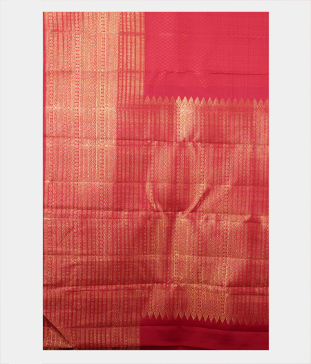 Red Handwoven Kanjivaram Silk Saree T2181364