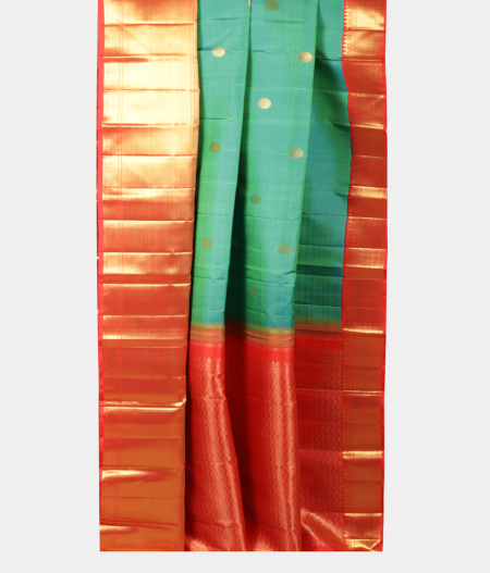 Green Handwoven Kanjivaram Silk Saree T2199592