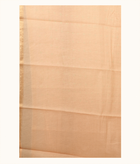 Peach Chanderi Cotton Embroidery Saree T1617063
