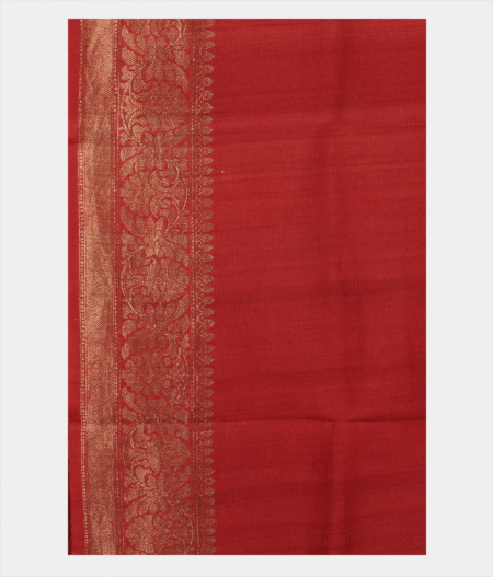 Red Tussar Printed Saree T2158893