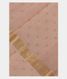 Light Peach Chanderi Cotton Embroidery Saree T1616621