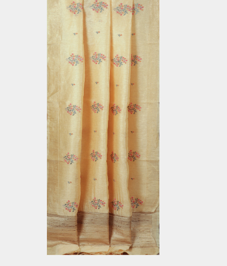 yellow-linen-embroidery-saree-t219705-t219705-b