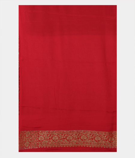 Green Banaras Georgette Silk Saree T2239913