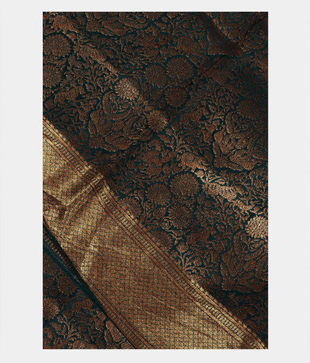 Navy Blue Crepe Silk Saree T223925-image