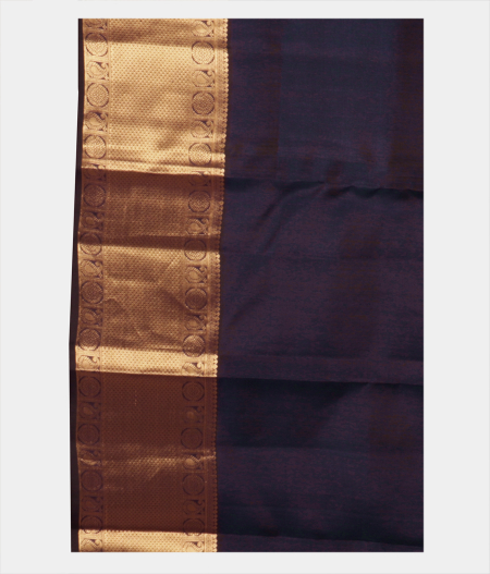 Midnight Blue Soft Silk Saree T2079643