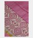 Pink Tussar Kantha Work Saree T2054601