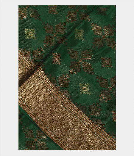 Bottle Green Crepe Silk Saree T223921-image