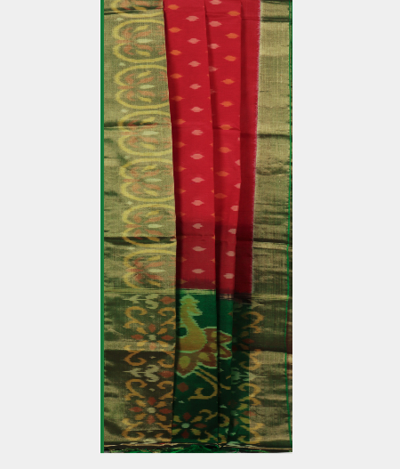 Maroon Pochampalli Silk Cotton Saree T2222472