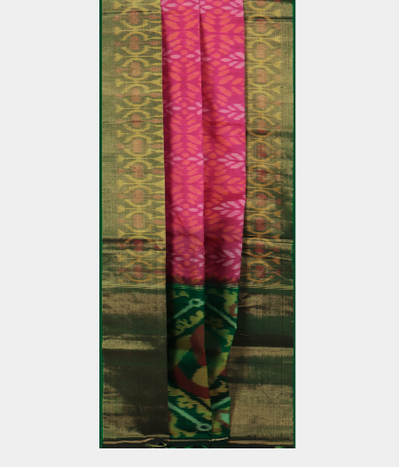 Pink Pochampalli Silk Cotton Saree T2222492