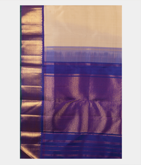 Cream Handwoven Kanjivaram Silk Saree T2248764