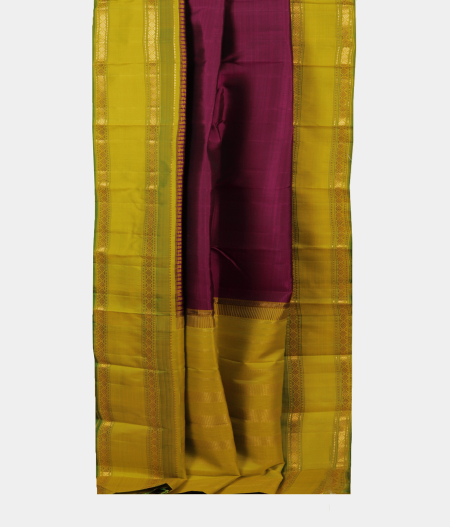 Purple Handwoven Kanjivaram Silk Saree T2242472