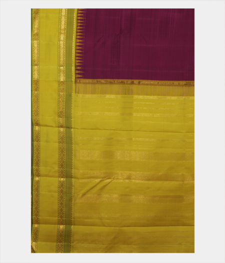 Purple Handwoven Kanjivaram Silk Saree T2242474