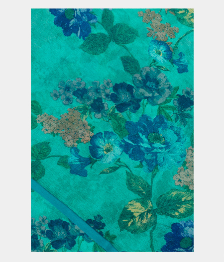 Light Green Chiffon Printed Silk Saree T224129-image