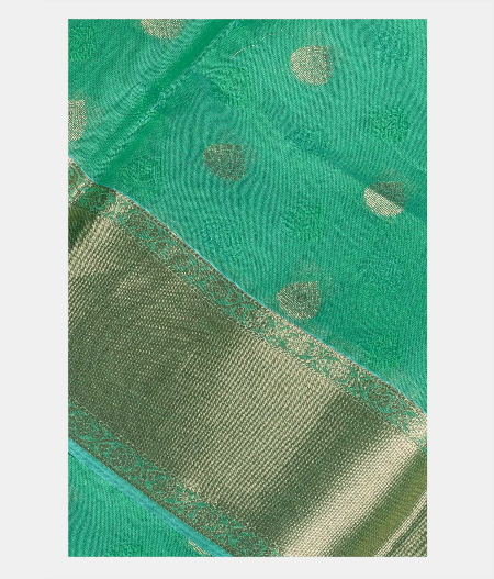 Green Silk Cotton Saree NF11867-image
