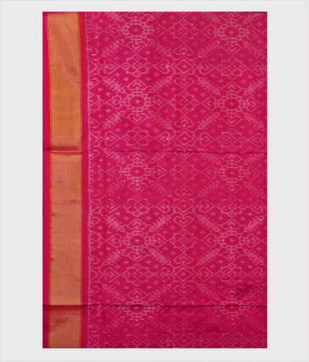 Blue Ikat Silk Saree T1711293