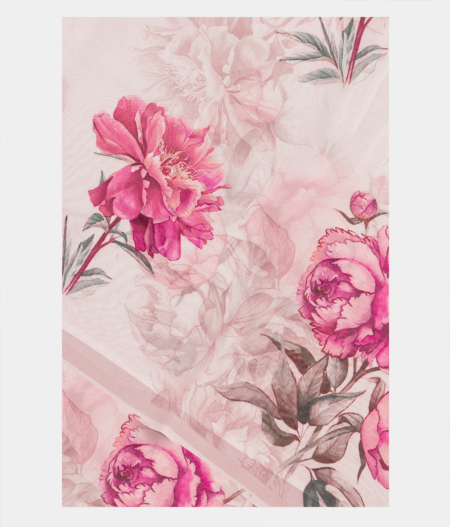 Off-White Georgette Printed Silk Saree T224399-image